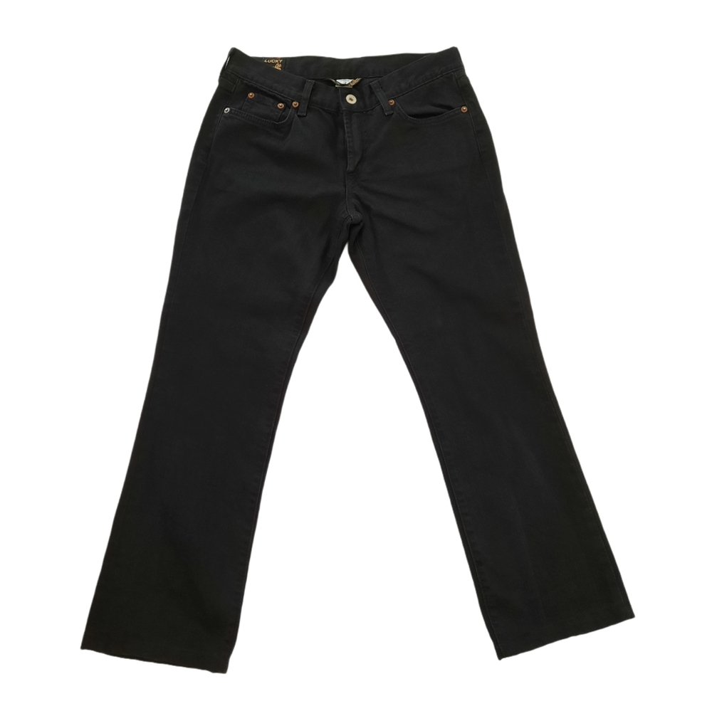 Lucky Brand Long Inseam Boot Cut Black Jeans